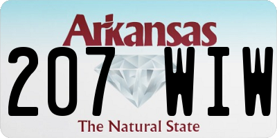 AR license plate 207WIW