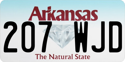 AR license plate 207WJD