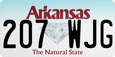 AR license plate 207WJG
