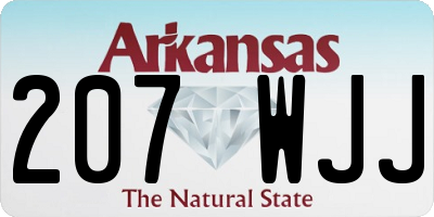 AR license plate 207WJJ