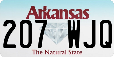 AR license plate 207WJQ