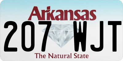 AR license plate 207WJT