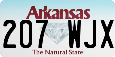 AR license plate 207WJX