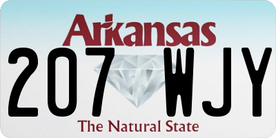 AR license plate 207WJY
