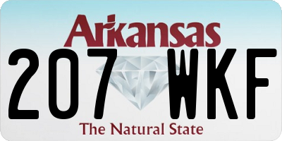 AR license plate 207WKF