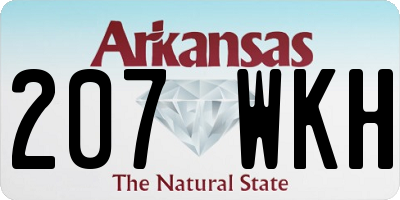 AR license plate 207WKH
