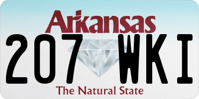 AR license plate 207WKI