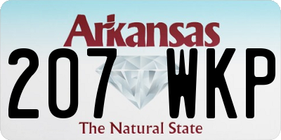 AR license plate 207WKP