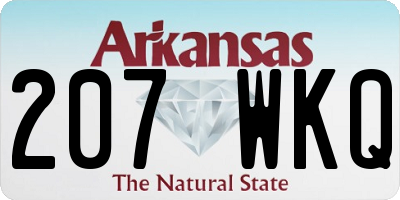 AR license plate 207WKQ