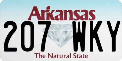 AR license plate 207WKY