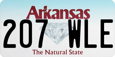 AR license plate 207WLE