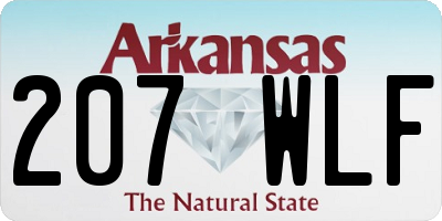 AR license plate 207WLF