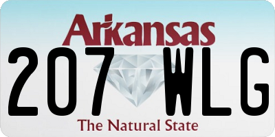 AR license plate 207WLG