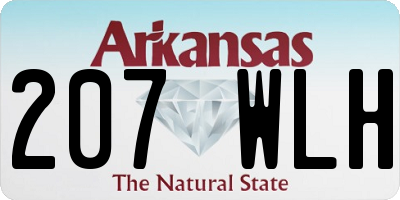 AR license plate 207WLH