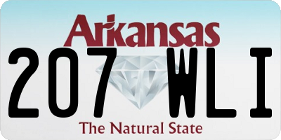 AR license plate 207WLI