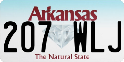 AR license plate 207WLJ