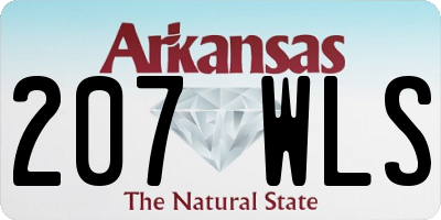 AR license plate 207WLS