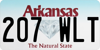 AR license plate 207WLT