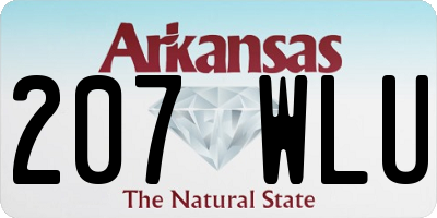 AR license plate 207WLU