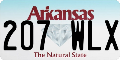 AR license plate 207WLX
