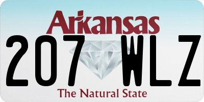 AR license plate 207WLZ