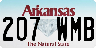 AR license plate 207WMB
