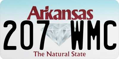 AR license plate 207WMC