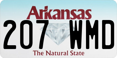 AR license plate 207WMD