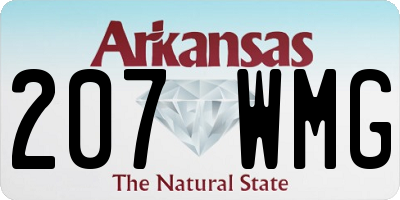AR license plate 207WMG