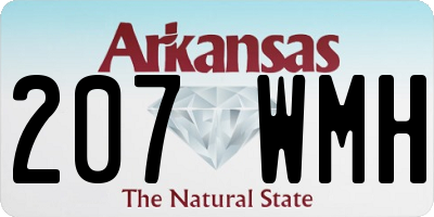 AR license plate 207WMH
