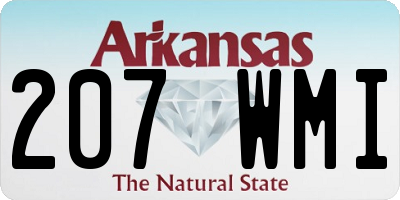AR license plate 207WMI