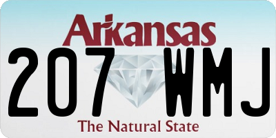 AR license plate 207WMJ