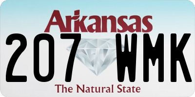 AR license plate 207WMK