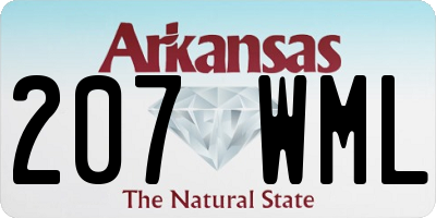 AR license plate 207WML