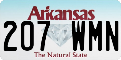 AR license plate 207WMN