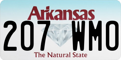 AR license plate 207WMO