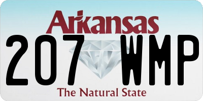 AR license plate 207WMP