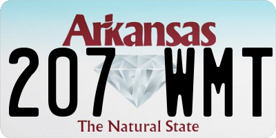 AR license plate 207WMT