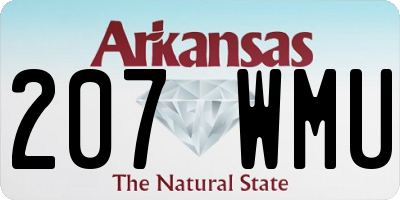 AR license plate 207WMU