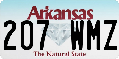 AR license plate 207WMZ