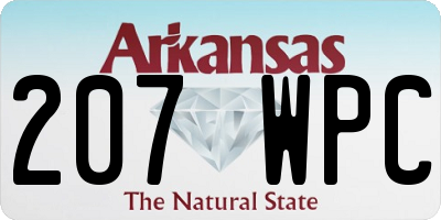 AR license plate 207WPC