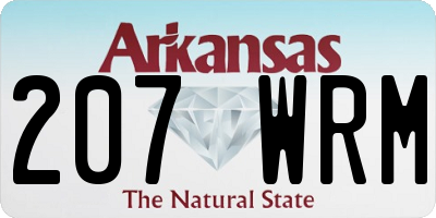 AR license plate 207WRM