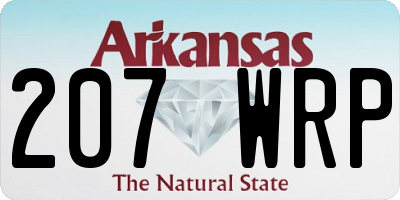 AR license plate 207WRP
