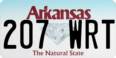 AR license plate 207WRT