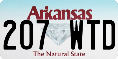 AR license plate 207WTD
