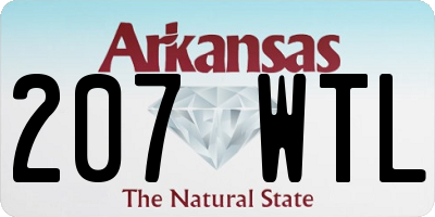 AR license plate 207WTL