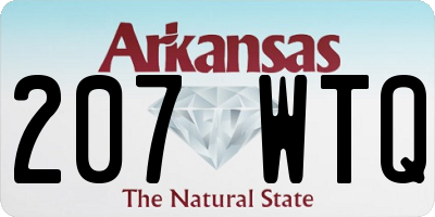 AR license plate 207WTQ