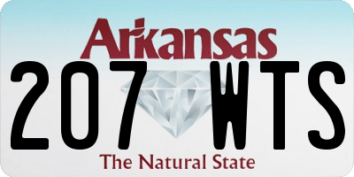AR license plate 207WTS