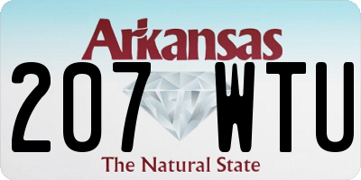AR license plate 207WTU