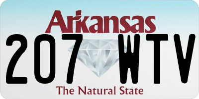 AR license plate 207WTV